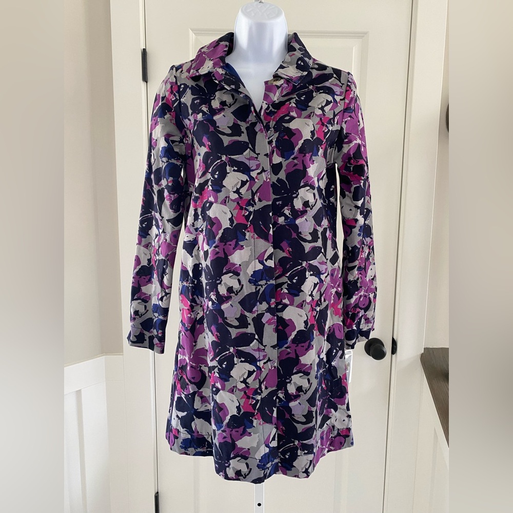 Limited Edition Thakoon For Target Duster Jacket In Camo Purple.